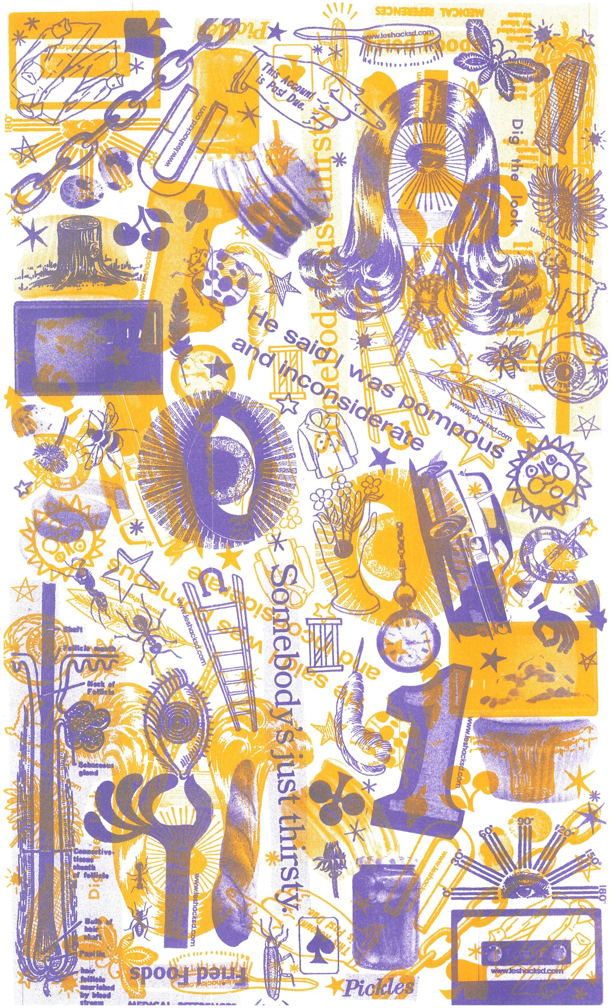 Risograph Pompous and Inconsiderate Print - Limited Edition!