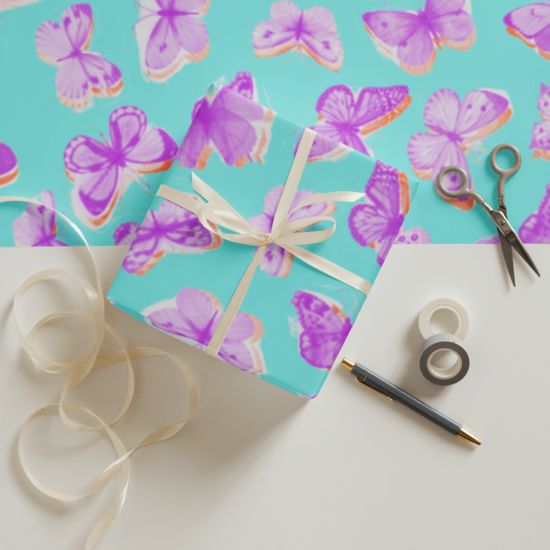 Butterfly Wrapping paper sheets