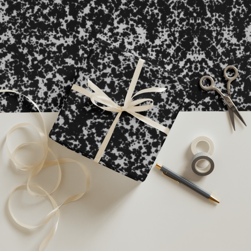 Composition Book Pattern Wrapping Paper Sheets