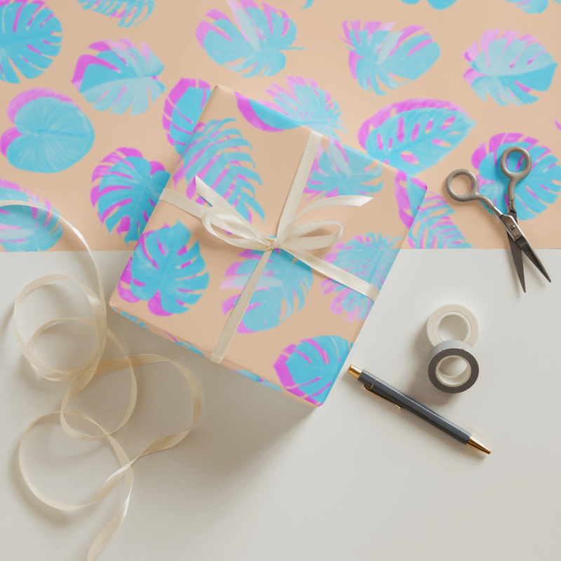 Monstera Wrapping paper sheets - 3 different colorways!