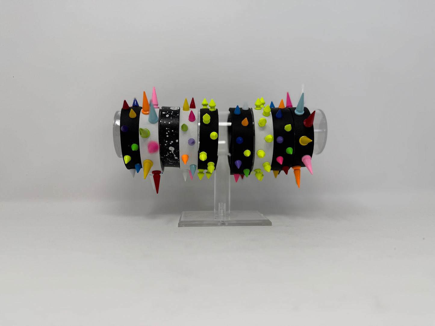 Spiky Leather Wristband