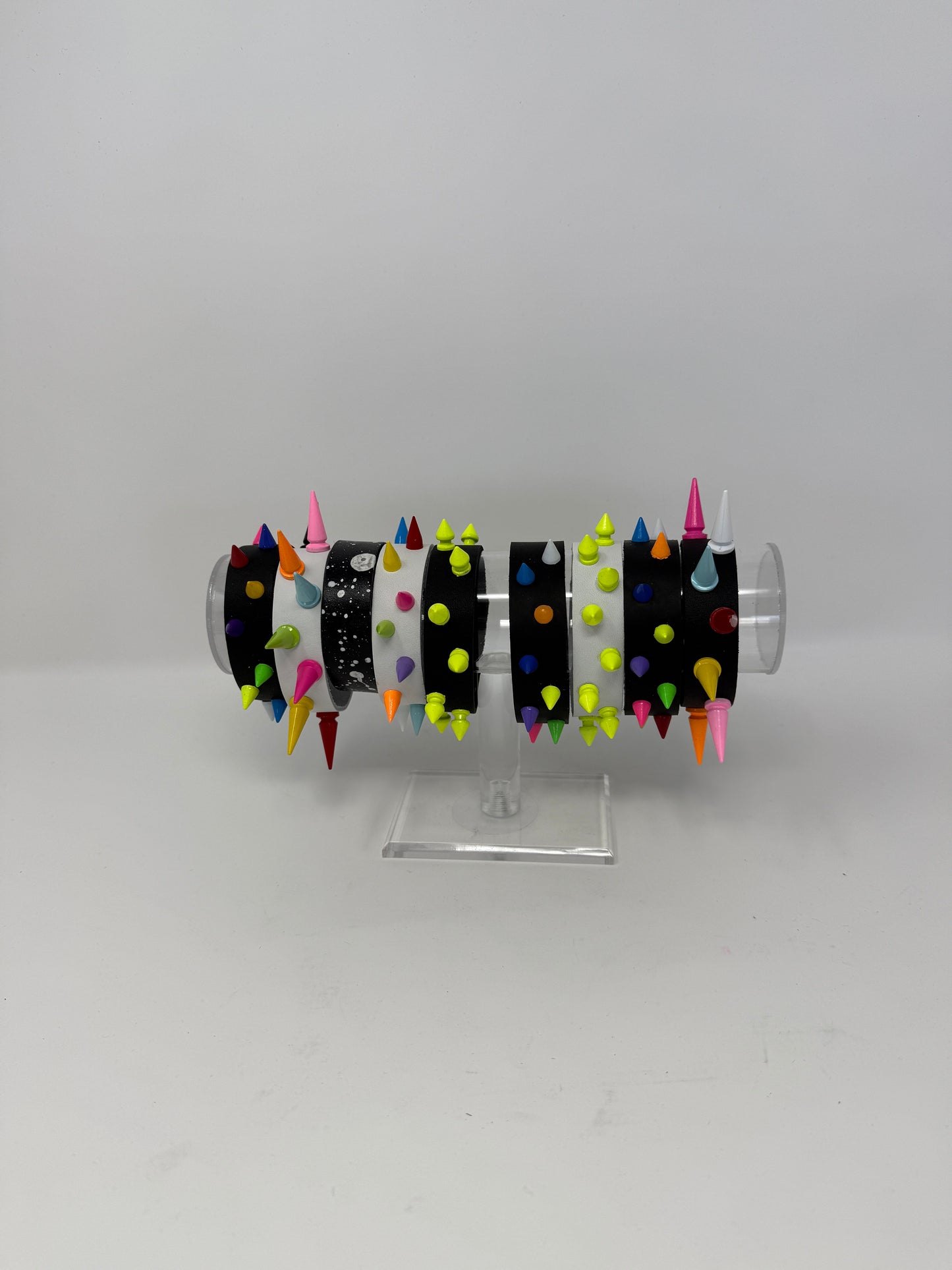 Spiky Leather Wristband
