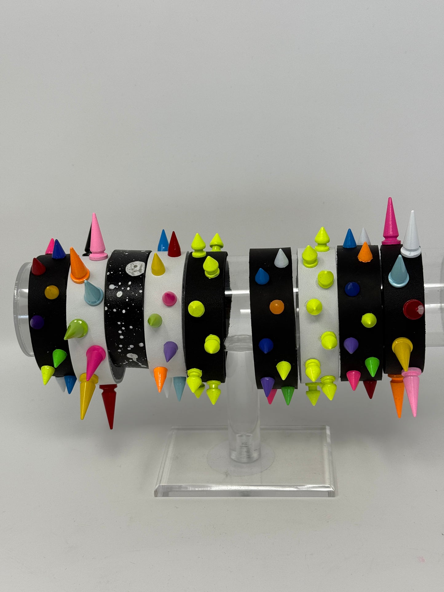 Spiky Leather Wristband