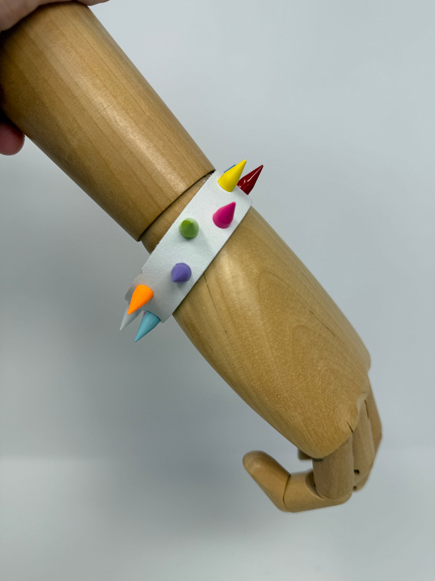 Spiky Leather Wristband