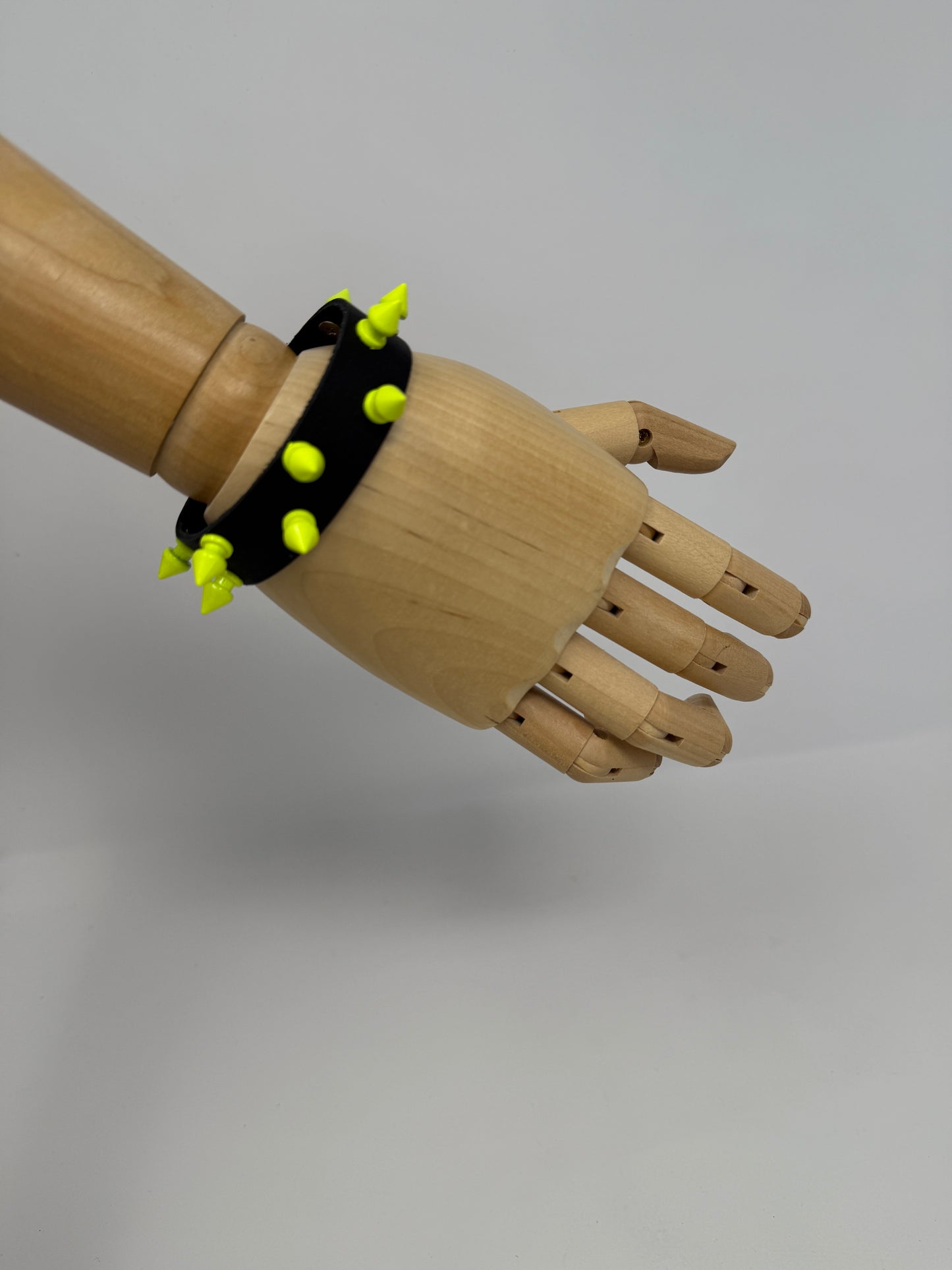 Spiky Leather Wristband