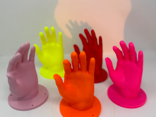 Hand Hook — 3D Printed Wall Hook in Vibrant Colors