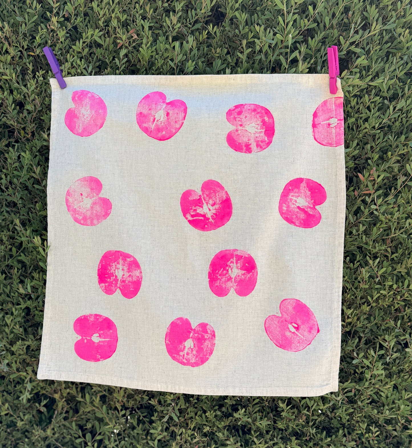 Hand Printed Dish Towel