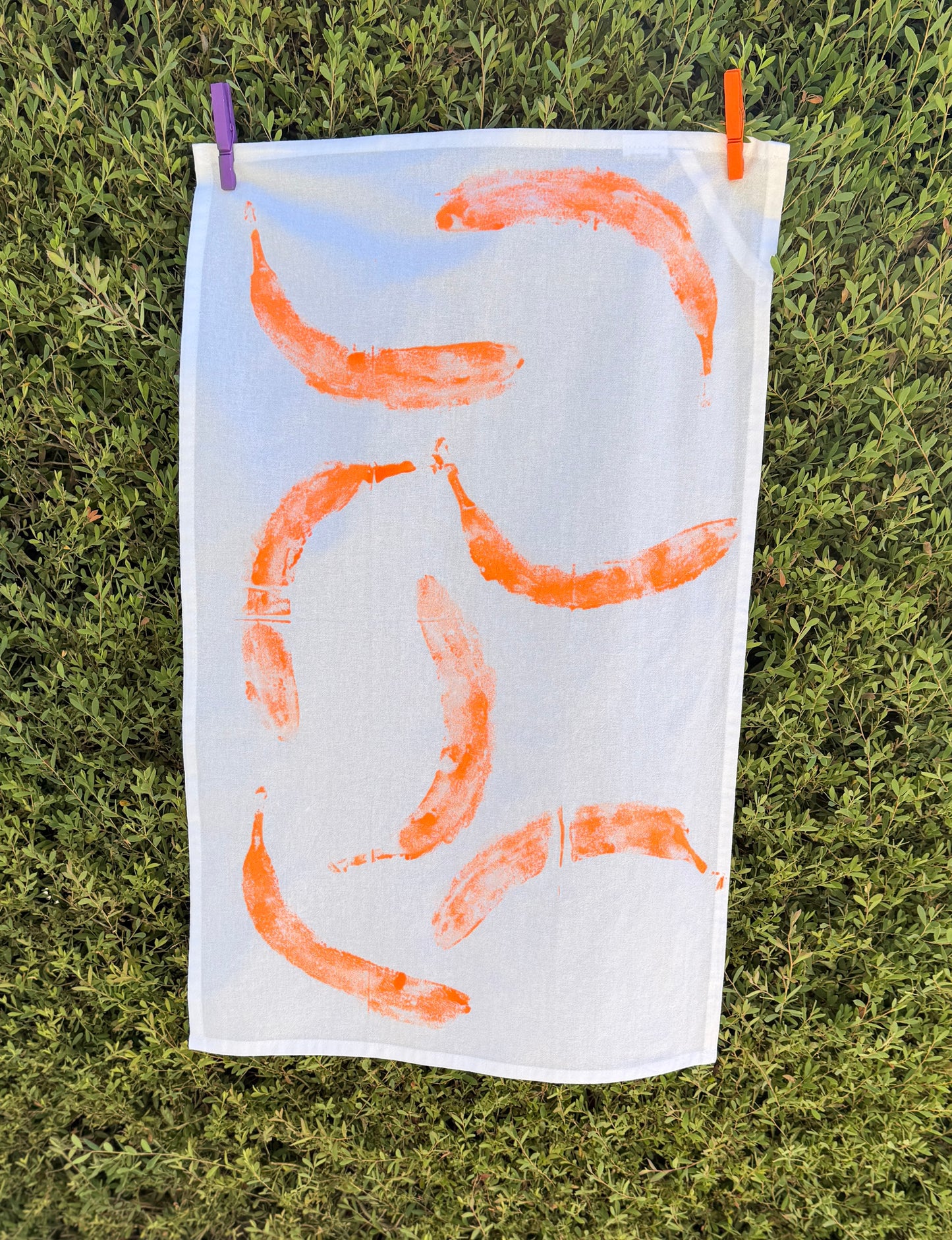 Hand Printed Dish Towel