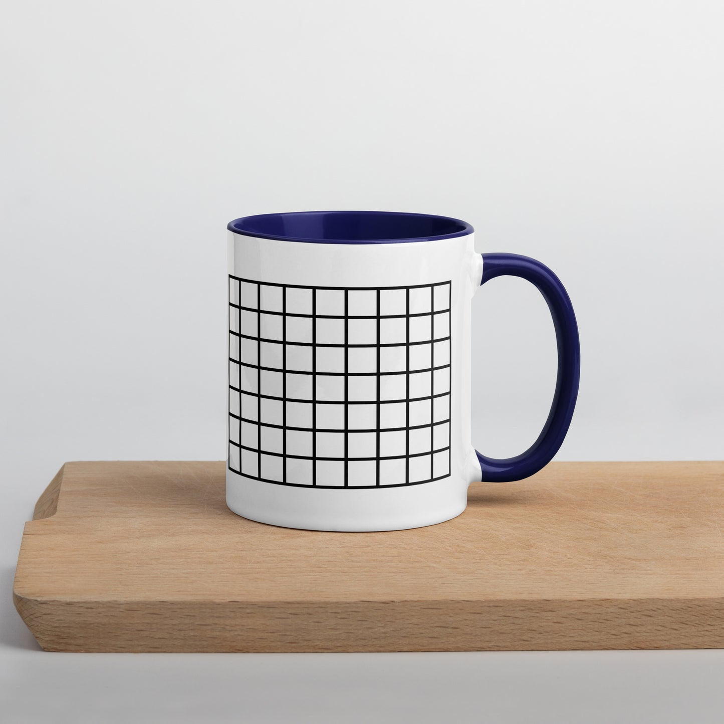 Grid Mug with Color Inside