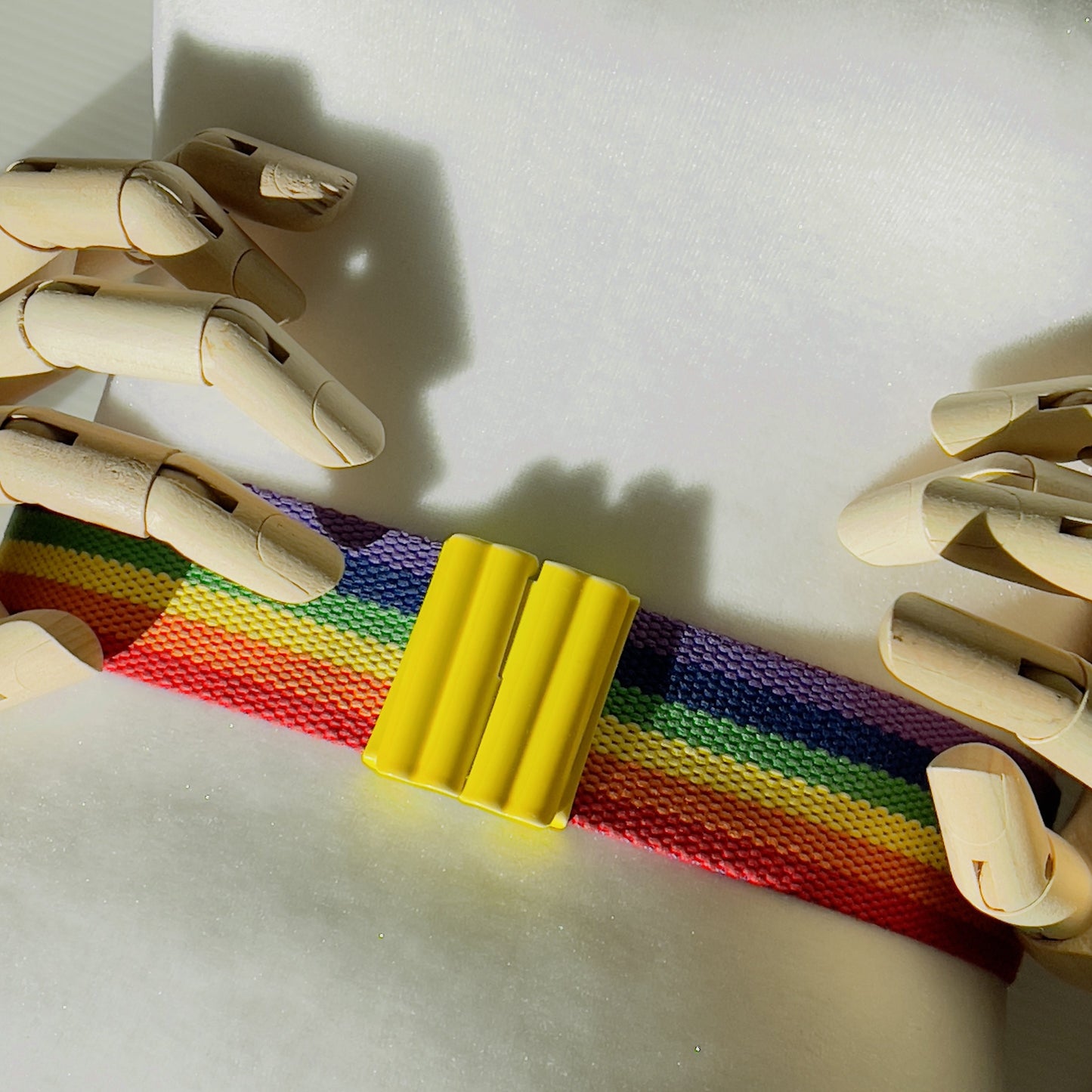 Vintage 80's Neon Enamel Rainbow Belt